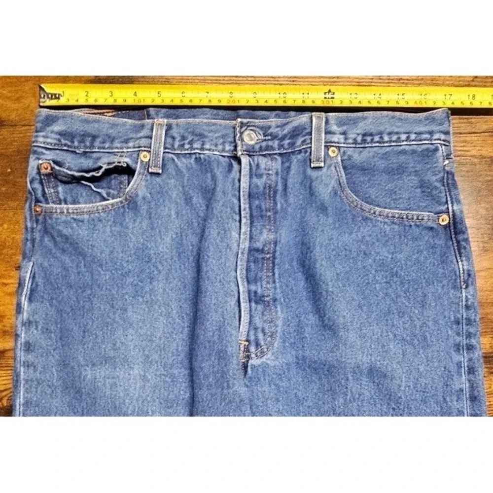 Vintage 00' Levis‎ 501xx Men's Size 34x30 Blue Straight Denim Jeans Y2K